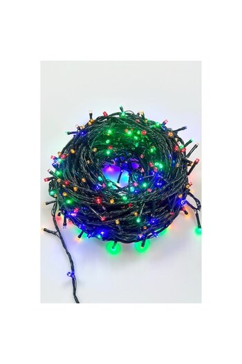 OEM Christmas tree lights, linear type, 8 light games, black wire, 400 LEDs, multicolor, 30 meters