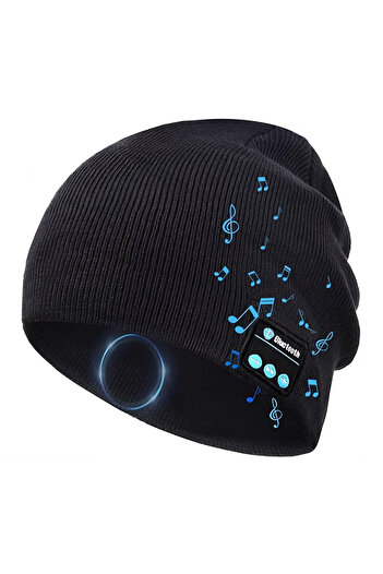 Teno Black Bluetooth Beanie