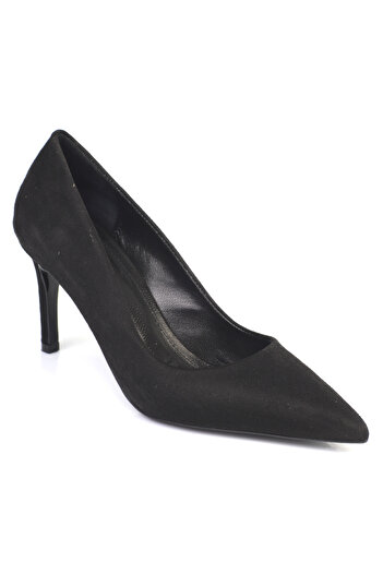 Capone Outfitters Rhonda Mid-Heeled Daily Stylish Lining Genuine Leather Stiletto