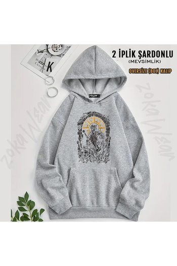ZOKAWEAR Dark Souls Design Printed Hooded Sweatshirt (2 Thread)