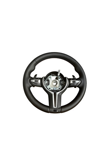 Lumi LUXURY Leather sports steering wheel compatible with BMW 1 E87 3 E90 E91 E92 E93 X1 E84 X5 E70 E53 X6 E71 Z4 E89 models