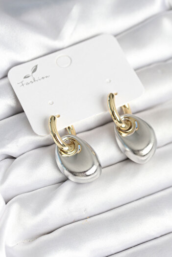 Bernami Special Brass Drop Model Gold Color Women's Earrings Offer!! !