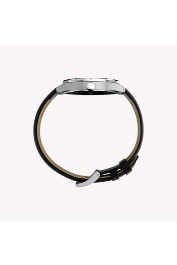 Timex Main Street 42mm Leather Strap Watch
