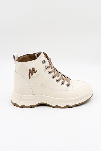 KRISTE BELL KristeBell İthal Bağcıklı Sneaker Kadın Spor Bot 2009 - Vizon - 36