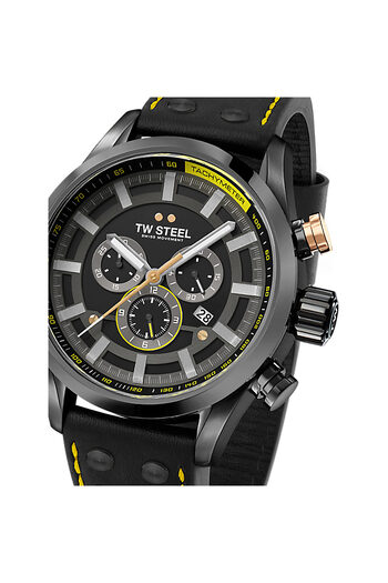 TW Steel Mens Watch SVS207, Quartz, 48mm, 10ATM