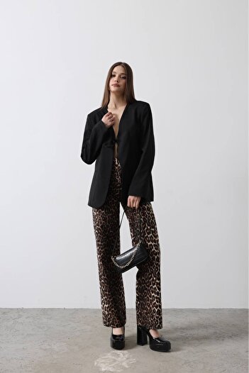 Byelmira Women's Tie-Front Jacket Black