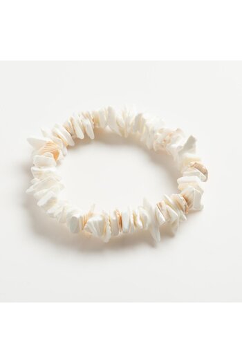 ElectraStore Natural White Shell Bracelet