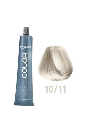 PROCO Professional Hair Dye PRO.COLOR 100ml - Pro.Co - 10/11 SUPER LIGHT ASH BLONDE