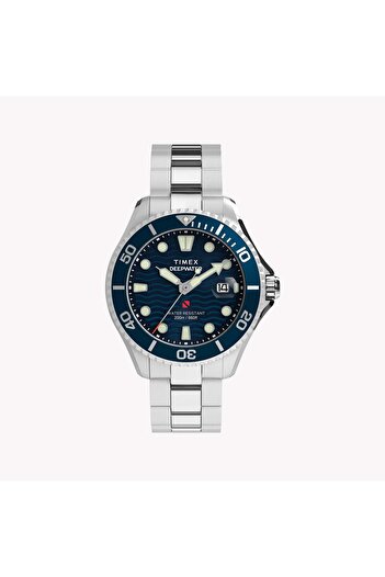 Timex Deepwater Meridian 200 44mm Stainless Steel Bracelet Watch