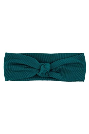 ANTBRO - Petrol Hairband with Ribbed Material and Knot