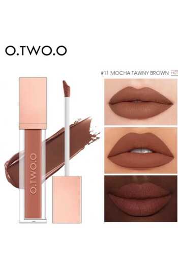 O.TWO.O Cosmetics O2O Matte Liquid Lipstick - Mocha Tawny Brown 011