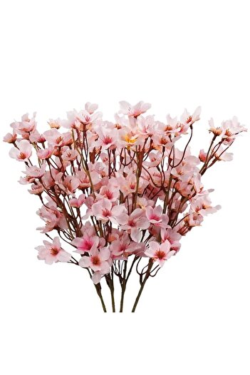 Generic 4Pcs Artificial Cherry Blossom Branches 15.7" Faux Silk Cherry Blossom Flowers Decor Japanese Fake