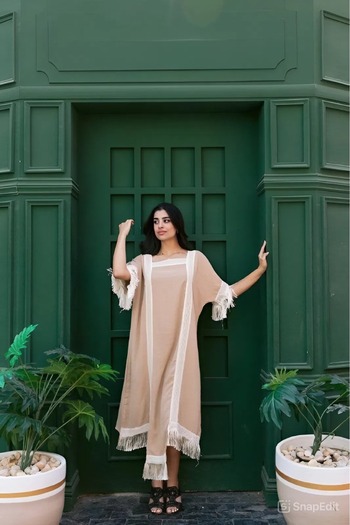 For Happy Brides Plain handmade jalabiya, free size A-343