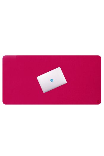 PadForce Minimalist Synthetic Wool Mousepad for Desk, Gaming, Office, Non-slip - Pink, 140x60cm