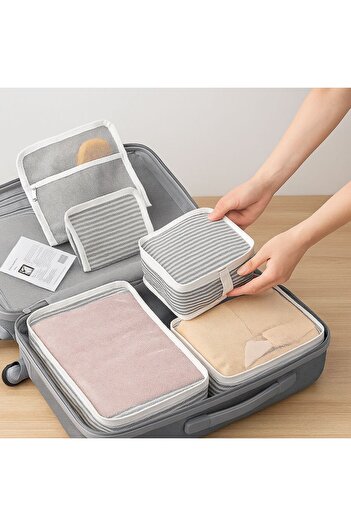Se Yank Haus 6 Piece Luggage Set Suitcase Organizer Suitcase Interior Organizer Set Travel Bag