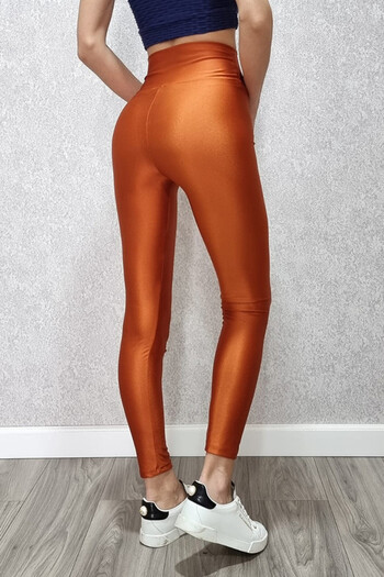 FashionForYou Marvie high waist lycra tights, Gold, 36