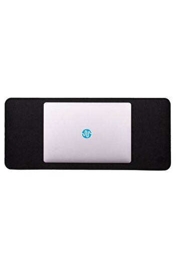 PadForce Minimalist Synthetic Wool Mousepad for Desktop, Gaming, Office, Non-slip - Black, 70x30cm