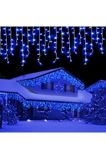 OEM Christmas Icicle Lights,12 m, 300 LEDs, 8 Light Modes, Curtain, Fringe, Indoor/Outdoor,