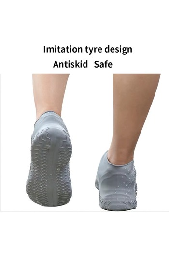 Zenorius Silicone Waterproof Shoe Cover – Reusable, Non-Slip, Waterproof