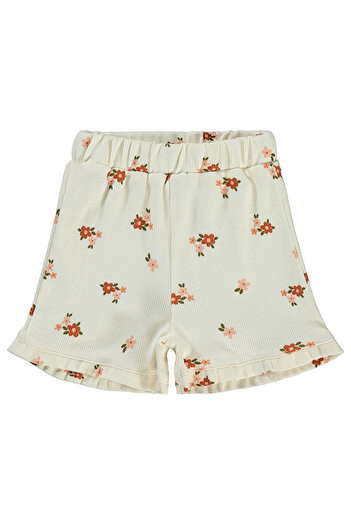LC Waikiki Baby Girl Shorts 6-18 Months Elephant Tooth