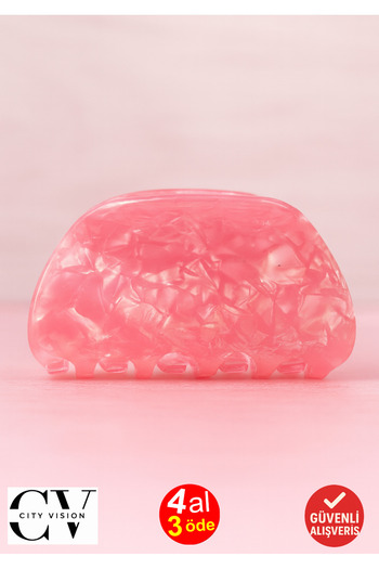 cityvision Pink Glitter Shell Model Acetate Hair Clip 7 cm – Stylish and Durable