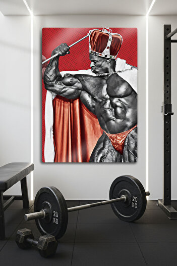 DekorHane Metal Print - Ronnie Coleman, Fitness Motivation, Gym Decor, Bodybuilding, Light Weight Baby