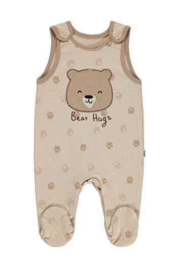 LC Waikiki Baby Boy Salopet 1-6 Months Elephant Ivory