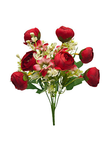 Çınar çiçekçilik Artificial Peony Bunch 6 Colors Decorative Arrangement Long Lasting Ornament for Home and Office