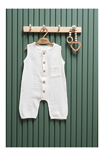 LC Waikiki Muslin Long Athlete Jumpsuit 3 24 Months 100% Cotton Baby Summer Jumpsuit