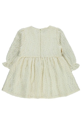LC Waikiki Baby Girl Dress 6-18 Months Ecru
