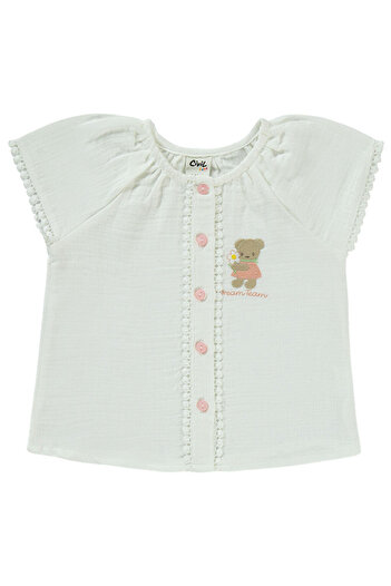 LC Waikiki Baby Girl Shorts 6-18 Months Ecru