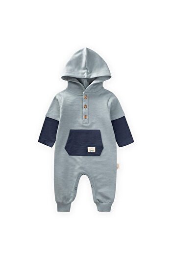 LC Waikiki Garni Detailed Jumpsuit 0-3 Years Mint Green