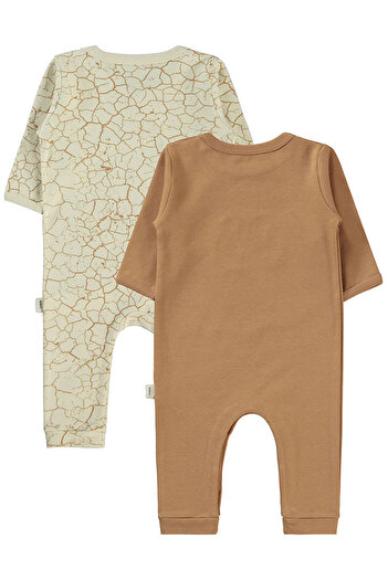 LC Waikiki Baby Boy Romper Without Booties 3-9 Months Brown