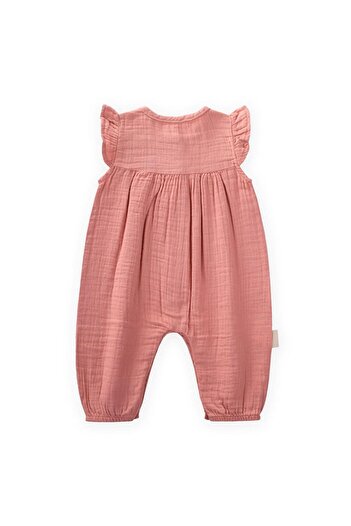 LC Waikiki Organic Embroidered Muslin Jumpsuit 0-3 Years Old Baby