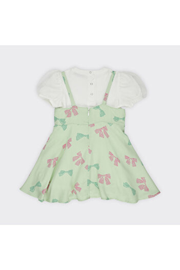 LC Waikiki Girls' Patterned Two-Piece Dress