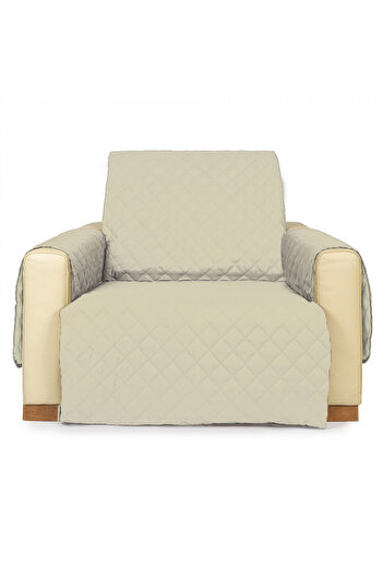 MADOR Quilted Throw for Armchair - Cream