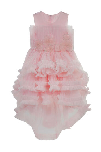 LC Waikiki Girls' Evening Dress 6-9 Years Old Pink