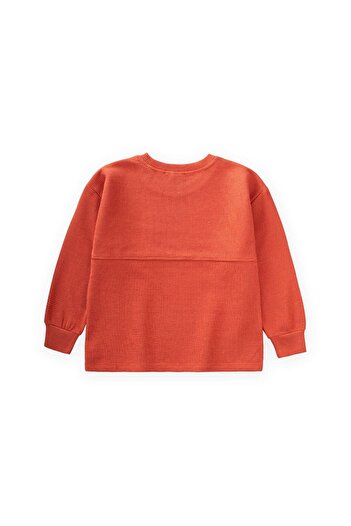 LC Waikiki Oversize Waffle Seasonal T-Shirt 2-14 Years Old Tile