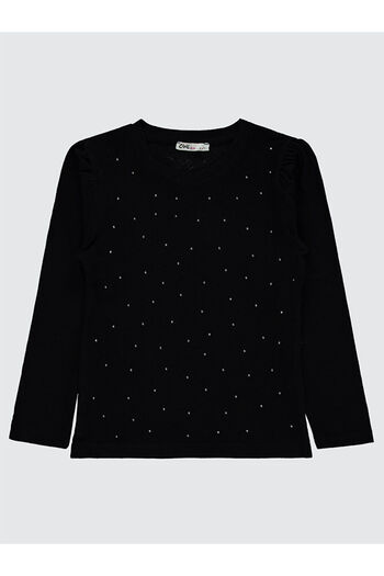 LC Waikiki Girls Sweatshirt 6-9 Years Old Black