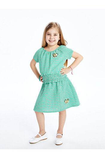 LC Waikiki Printed Girl's Skirt with Elastic Waist