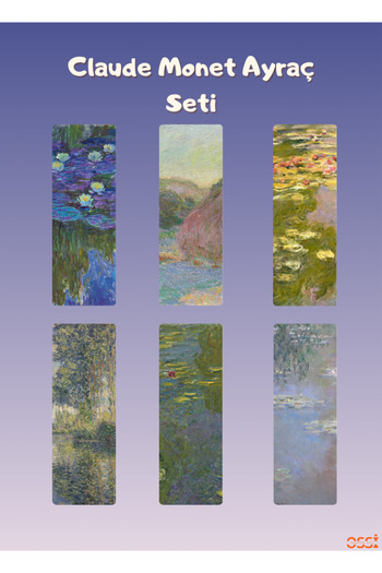 OssiGift Bookmark, Monet Bookmark Set, Set of 6 Bookmarks, Size 5.25X14.85Cm, Thin, Gift