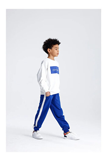 LC Waikiki Printed Single Stripe Tracksuit