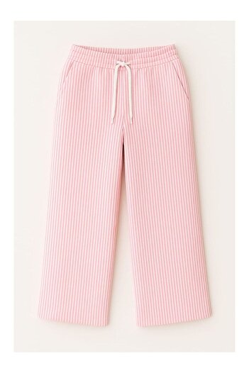 LC Waikiki Girls' Loose Cut Striped Trousers 4-16 Years 11993
