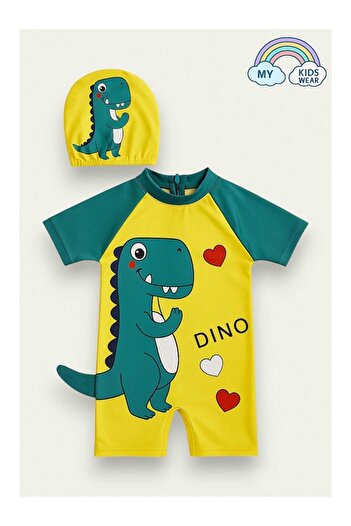 LC Waikiki Boy's Diving Fabric Swimsuit with Hidden Zipper and Boning, Ages 2-8, 12008