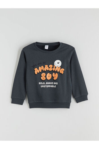 LC Waikiki Crew Neck Printed Boys' Sweatshirt