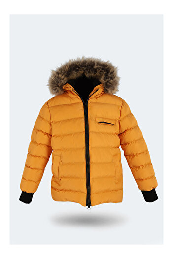 LC Waikiki Unisex Children's Coat Yellow
