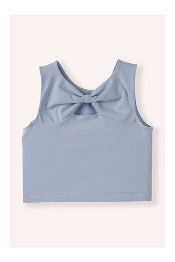 LC Waikiki Girl's Bow Detailed Tank Top Blue