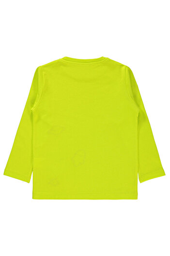 LC Waikiki Boy's Sweatshirt 2-5 Years Neon Yellow