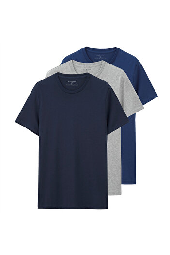 Giordano Men’s Slim Fit Crew Neck Jersey T-Shirt 3-Pack – Essentials