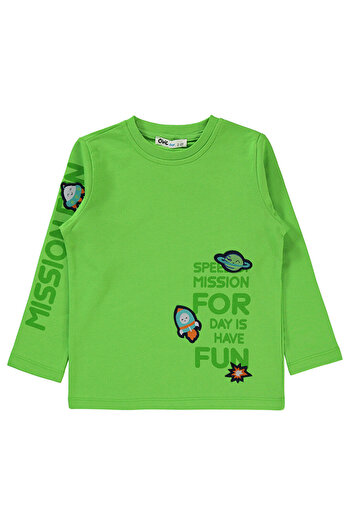 LC Waikiki Boys Sweatshirt 2-5 Years Neon Green